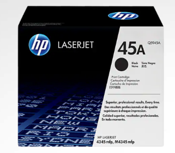 HP 45A Black Original LaserJet Toner Cartridge - Q5945A