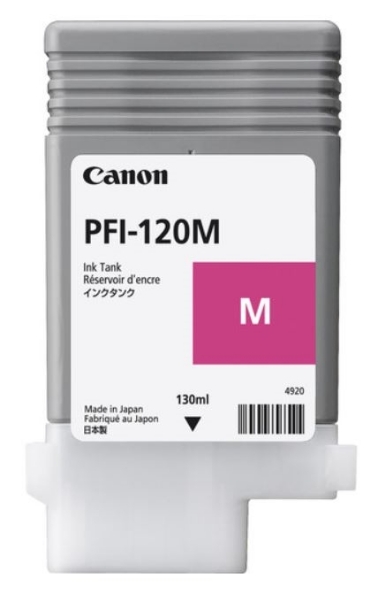 Canon PFI-120M 130-ml Magenta Ink Cartridge for imagePROGRAF TM-200, TM-300, TM-305 and GP-200, GP-300 - 2887C001AA