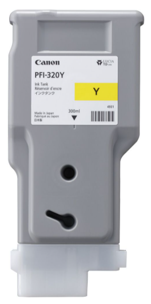 Canon PFI-320Y 300-ml Yellow Ink Cartridge for imagePROGRAF TM-200, TM-250, TM-300, TM-305, TM-350, TM-355, GP-200, GP-300