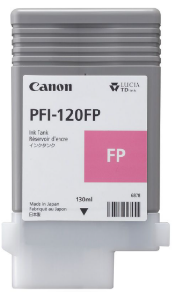 Canon PFI-120FP 130-ml Fluorescent Pink Ink Cartridge for imagePROGRAF GP-200, GP-300