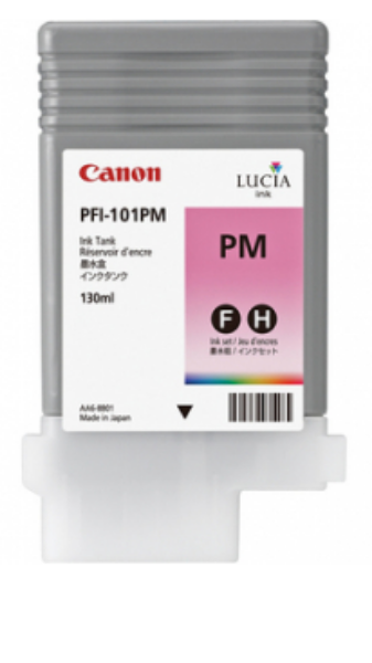 Canon PFI-101PM Photo Magenta Ink Tank (130ml) for imagePROGRAF iPF5000, iPF5100, iPF6000, iPF6000S, iPF6100, iPF6200 (LIMITED STOCK AVAILABLE) - 0888B001AA