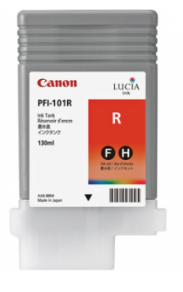Canon PFI-101R Red Ink Tank (130ml) for imagePROGRAF iPF5000, iPF5100, iPF6000S,  iPF6100, iPF6200 (LIMITED STOCK AVAILABLE) - 0889B001AA