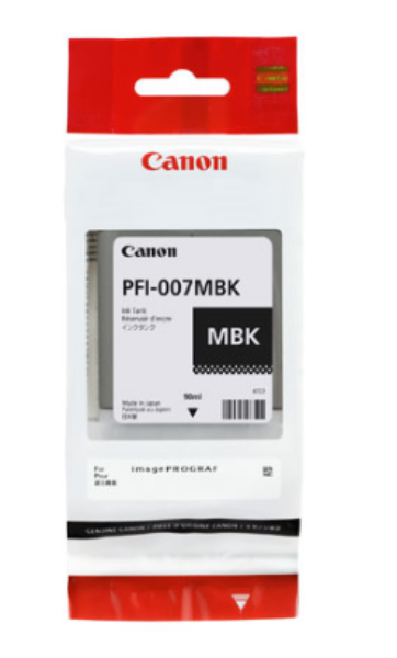 Canon Ink Tank PFI-007MBK - Pigment Matte Black Ink Tank 90ml - 2142C001AA