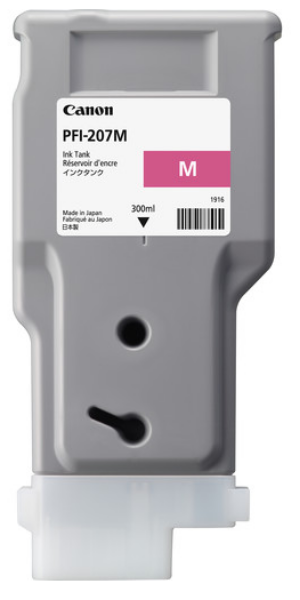 Canon PFI-207M Magenta Ink Cartridge (300ml)  for imagePROGRAF iPF680, iPF685, iPF780, iPF785 - 8791B001AA