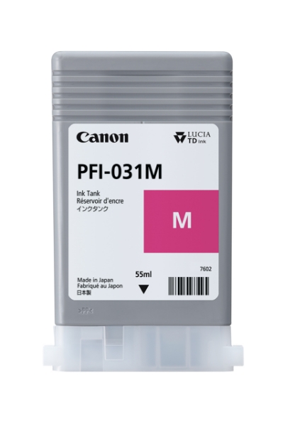 Canon PFI-031M - 55ml Pigment Magenta Ink for imagePROGRAF TM-240, TM-340 - 6265C001AA