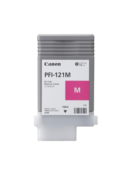 Canon PFI-121M - 130-ml Pigment Magenta Ink for imagePROGRAF TM-250, TM-350, TM-355 - 6267C001AA