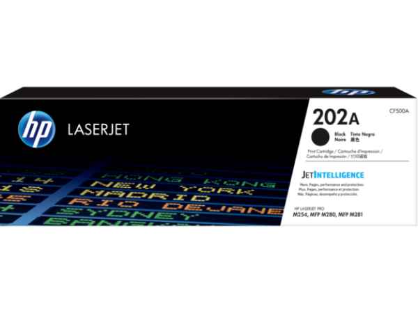 HP 202A Black LaserJet Toner Cartridge - CF500A	