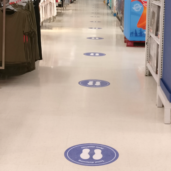 GF 212 Traffic Graffic 3.4 mil Matte White "Carpet Advertising" Vinyl with High-Tack Removable Adhesive 54"x150' Roll