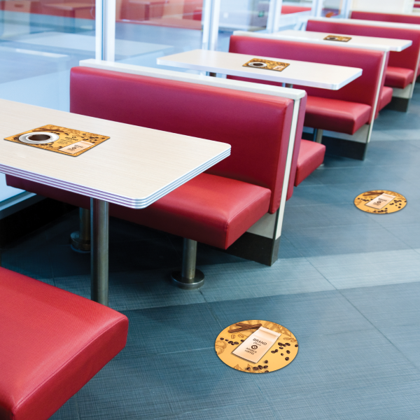 GF 213 Traffic Graffic 3.75 mil Embossed Polypropylene Floor Laminate with Clear Permanent Adhesive 54"x150' Roll