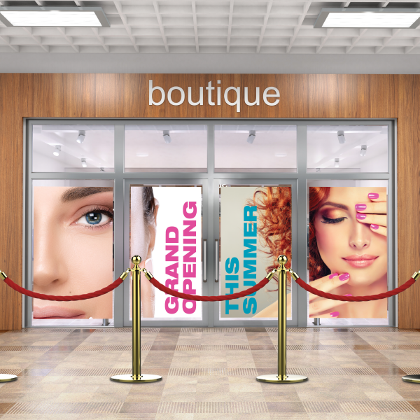 GF 218 WindowMark™ 8.0 mil Blockout Gloss White Dual-Layer Vinyl with Clear Removable Adhesive 60"x100' Roll