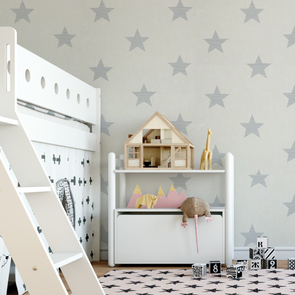GF 229 WallMark® Canvas 6.0 mil Matte White Embossed Vinyl with Clear Repositionable Wall Adhesive 60"x100' Roll