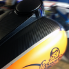 GF 780 Dragon Wrap™ 5.6 mil Black Carbon Fiber Textured Vinyl Clear Repositionable Permanent Adhesive 30"x150' Roll