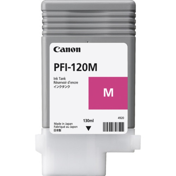 Canon PFI-120M 130-ml Magenta Ink Cartridge for imagePROGRAF TM-200, TM-300, TM-305 and GP-200, GP-300 - 2887C001AA	