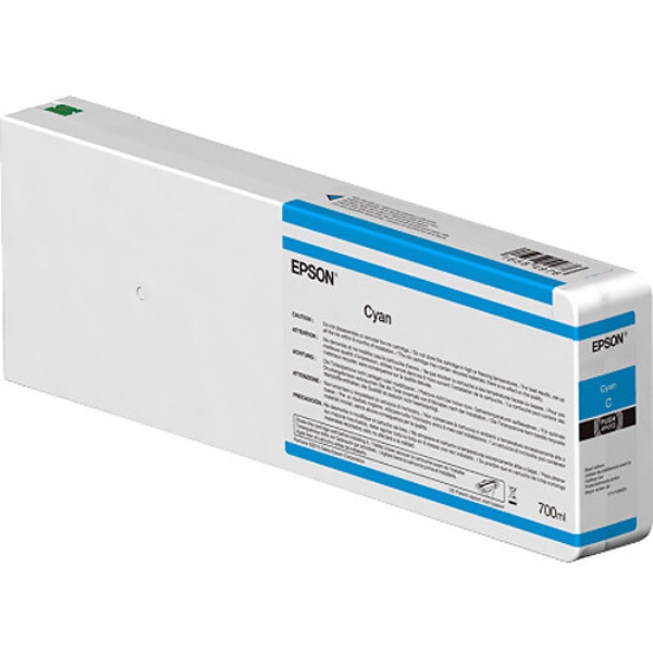 EPSON UltraChrome HD 700mL Cyan Ink Cartridge for SureColor P6000, P7000, P8000, P9000 - T55K200	