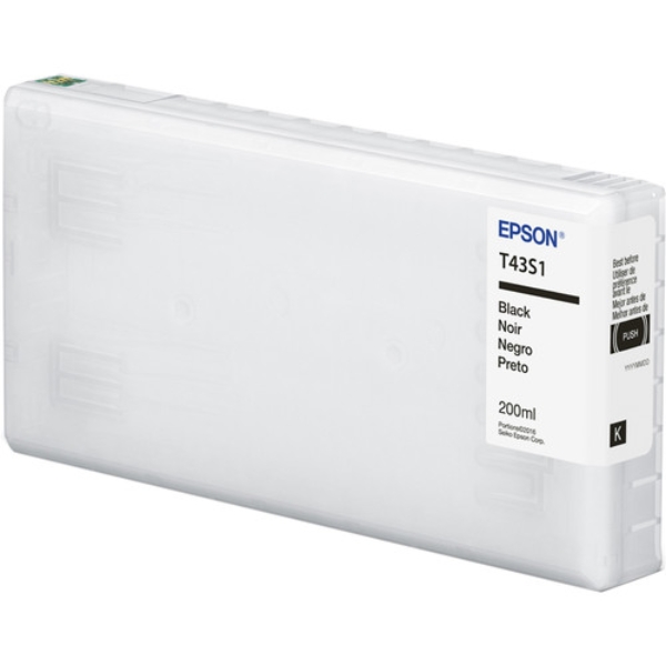 Epson T43S UltraChrome D6r-S Black Ink 200ml Cartridge for SureLab D870