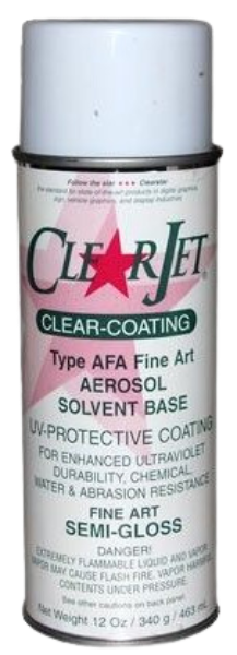 Marabu ClearJet Fine Art Type AFA Solvent-Based 12oz Semi-Gloss Aerosol Spray Can	