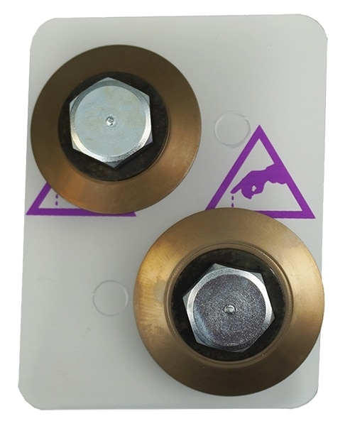 Keencut SteelTrak & Excalibur 6000 Replacement Composite Twin Cutting Wheels (wheels only)