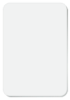 UNISUB Semi-Gloss White Aluminum Rectangle Magnets w/1" Magnet 2"x3" (0.045" thick) - 50 pieces	