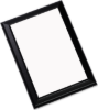 UNISUB Gloss White MDF Plaque w/Black Ogee Edge 9"x12" (0.625" thick) - 12 pieces	
