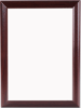 UNISUB Gloss White MDF Plaque w/Cherry Ogee Edge 9"x12" (0.625" thick) - 12 pieces	