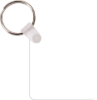 UNISUB Gloss White FRP Square Key Chains 2-Sided 2.25" x 2.25" (0.09" thick) - 50 pieces