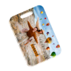 UNISUB Acrylic Gloss White Rectangle Bag Tags 1-Sided 4" x 2.75"(0.25" thick) - 25 pieces
