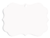 UNISUB Acrylic Gloss White Creative Border Ornaments 1-Sided Benelux 3.95" x 2.85" (0.25" thick) - 25 pieces