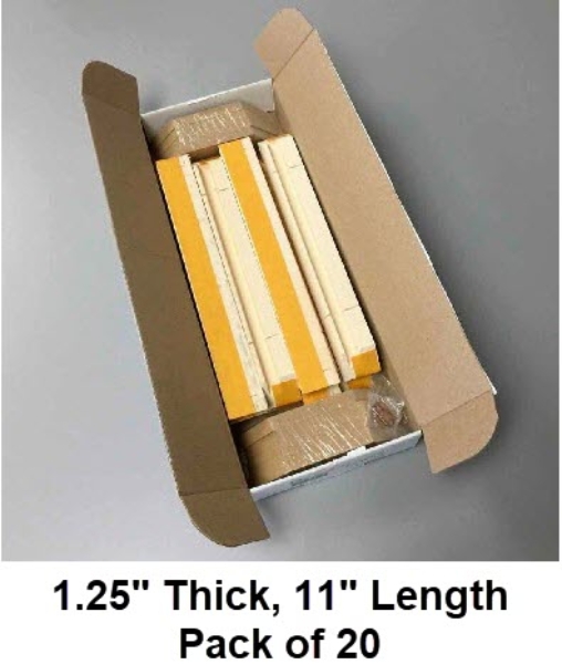 Simply Elegant Gallery Wrap Bars 1.25" Thickness, 11" Length - Pack of 20	