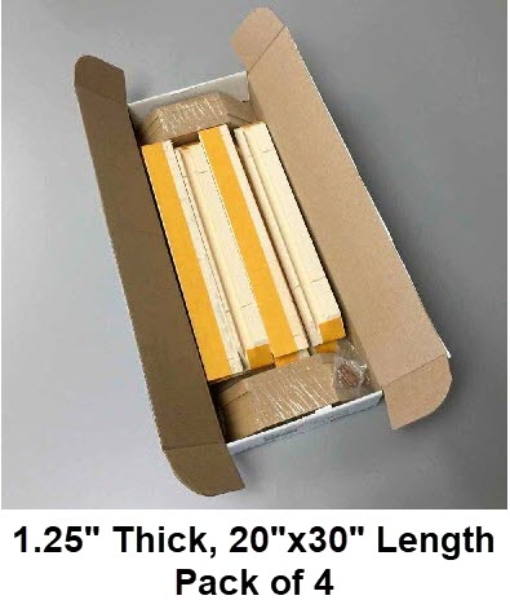 Simply Elegant Gallery Wrap Bars 1.25" Thickness, 20"x30" Length - Pack of 4	