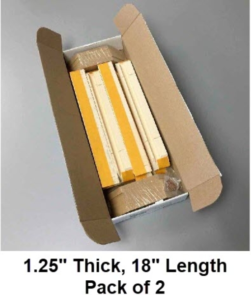 Simply Elegant Gallery Wrap Bars 1.25" Thickness, 18" Length - Pack of 2	