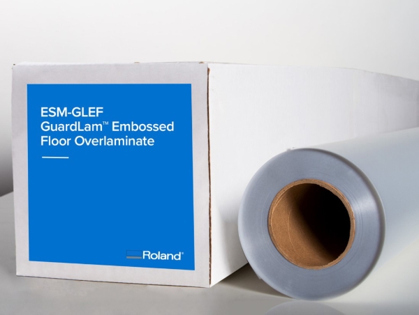 Roland (ESM-GLEF) GuardLam Embossed Floor Overlaminate Film 6mil 20in x 150ft Roll