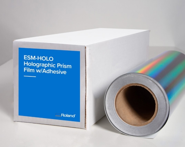 Roland (ESM-HOLO) Holographic Prism Film w/ Adhesive 6mil 15in x 75ft Roll