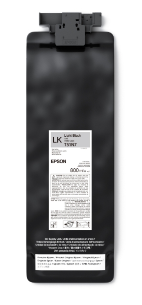 Epson UltraChrome GS3 Eco-Solvent Light Black Ink Cartridge 800ml for SureColor S9170