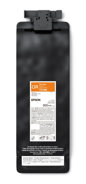 Epson UltraChrome GS3 Eco-Solvent Orange Ink Cartridge 800ml for SureColor S9170