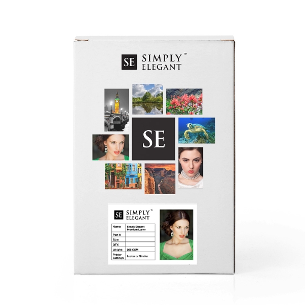 Simply Elegant Premium Luster Photo Paper 265gsm 11"x17" - 50 Sheets