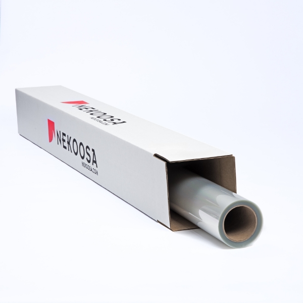 Nekoosa 1mil NextBond® Optically Clear Gloss Polyester PVC-Free Overlaminate Vinyl with Permanent Adhesive 54"x150' Roll