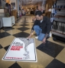 Nekoosa 4mil White Walk-On Floor Graphic with Removable Adhesive 54"x150' Roll