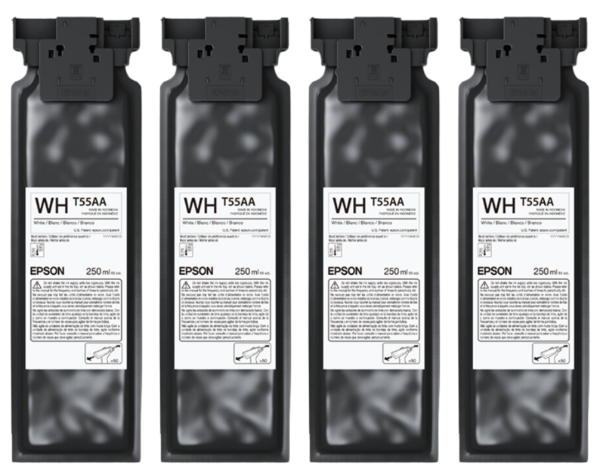 Epson UltraChrome DG2 White Ink 4-Pack (250 mL each) for SureColor F1070