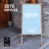 Sihl 3070 DMVLA5 Calendared Matte Coated Vinyl with Permanent Adhesive 60"x40' Roll 3" Core