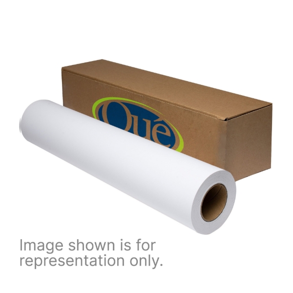 Que Media Magnate UL410 Matte Anti-Slip White Vinyl w/High Tac Adhesive 54"x150' Roll