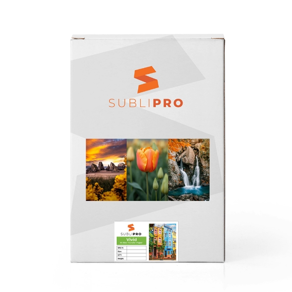 SubliPRO Vivid Hi-Res Transfer Paper 3.5" x 9.125 - 100 Sheet Pack